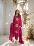 Fuchsia Mul Cotton Suit
