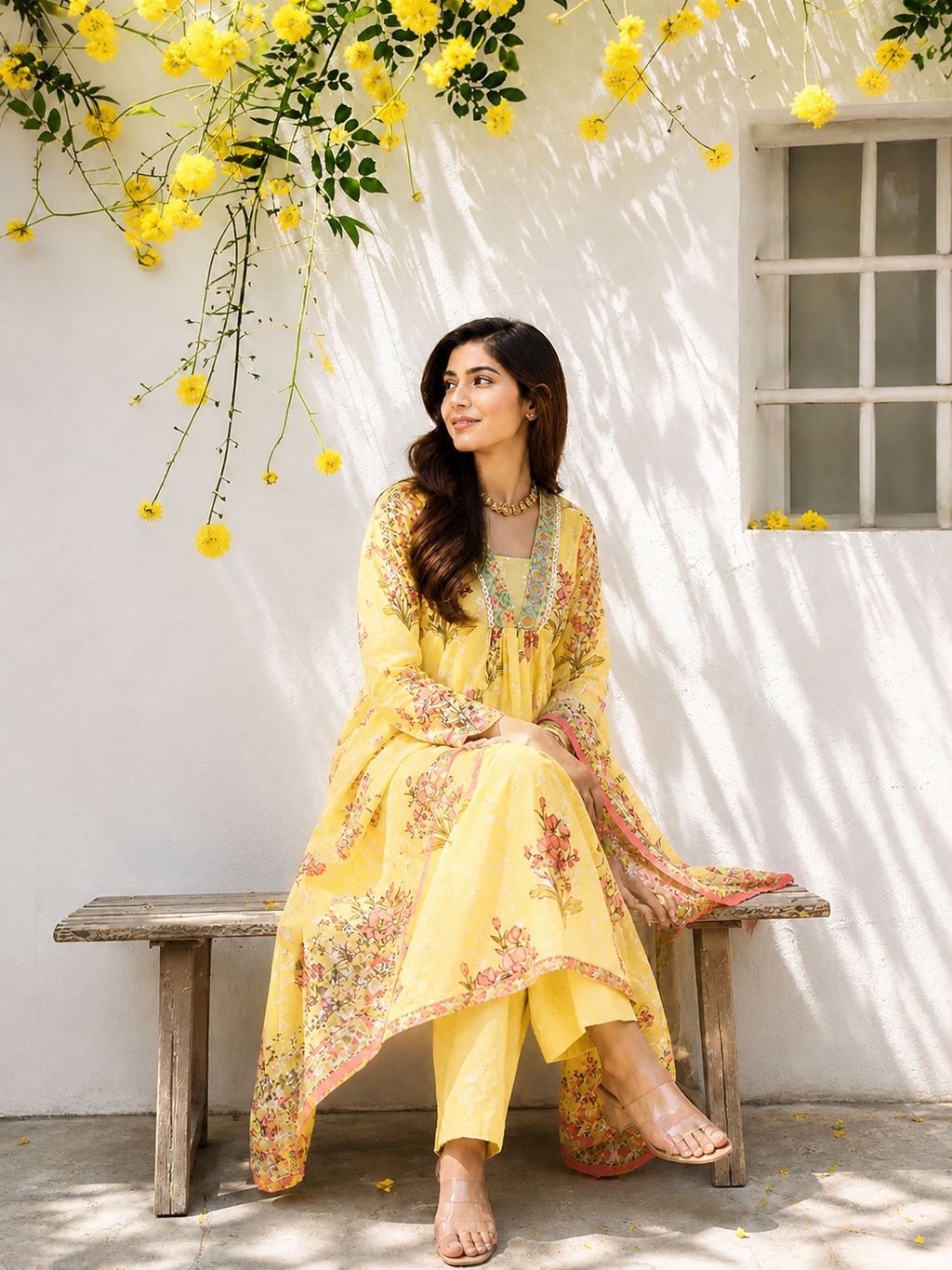 Marigold Cotton Suit