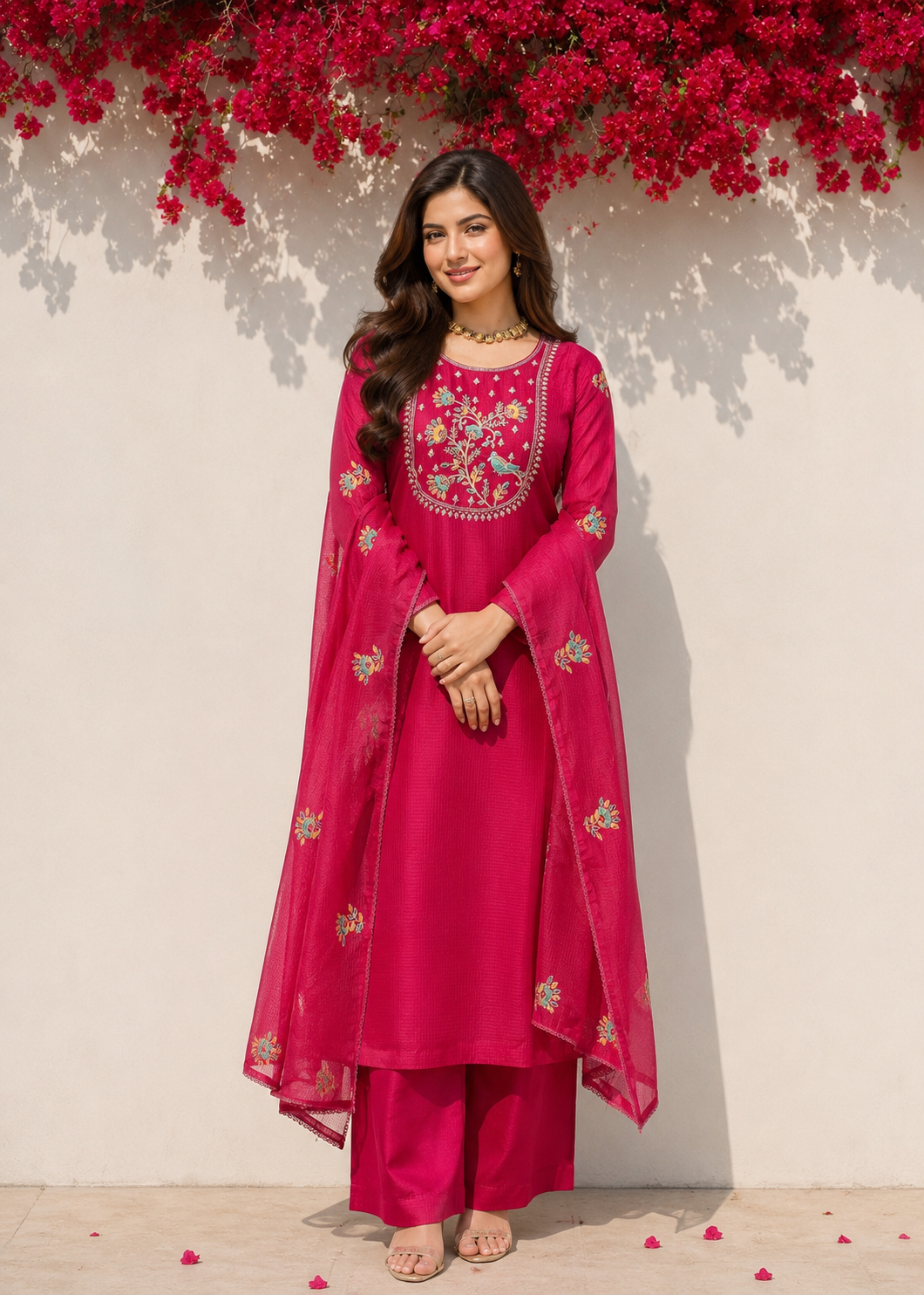Classic Pink Kota 3-Piece Suit