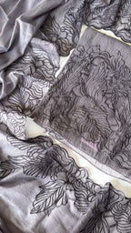 Lilac mul chanderi unstitched suit