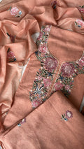 Onion Mul Chanderi Unstitched Suit