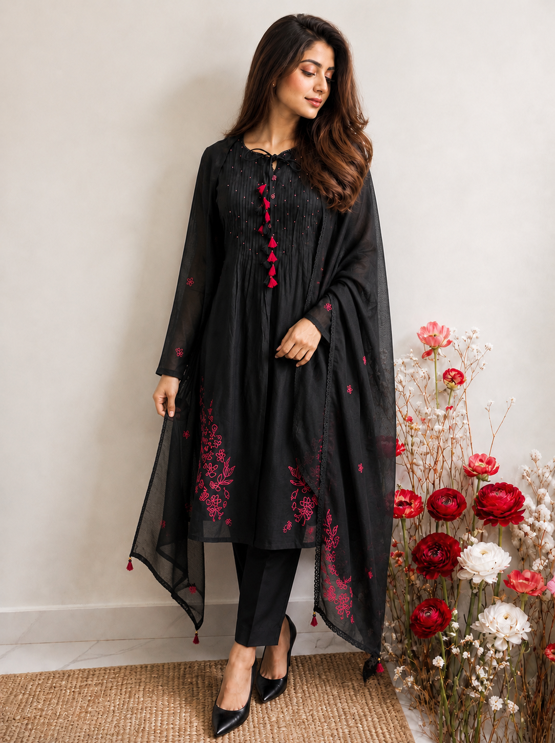 Midnight Noir 3-Piece Salwar Suit