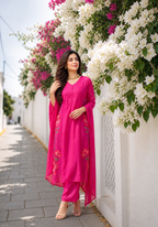 Pink Mul Cotton Suit