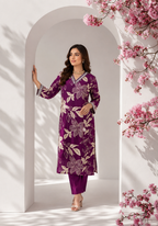 Plum Blossom Cotton Co-Ord Set