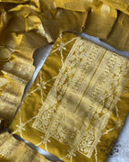 Banarasi Silk Unstitched Suit