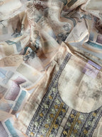 Floral Kota Unstitched Suit