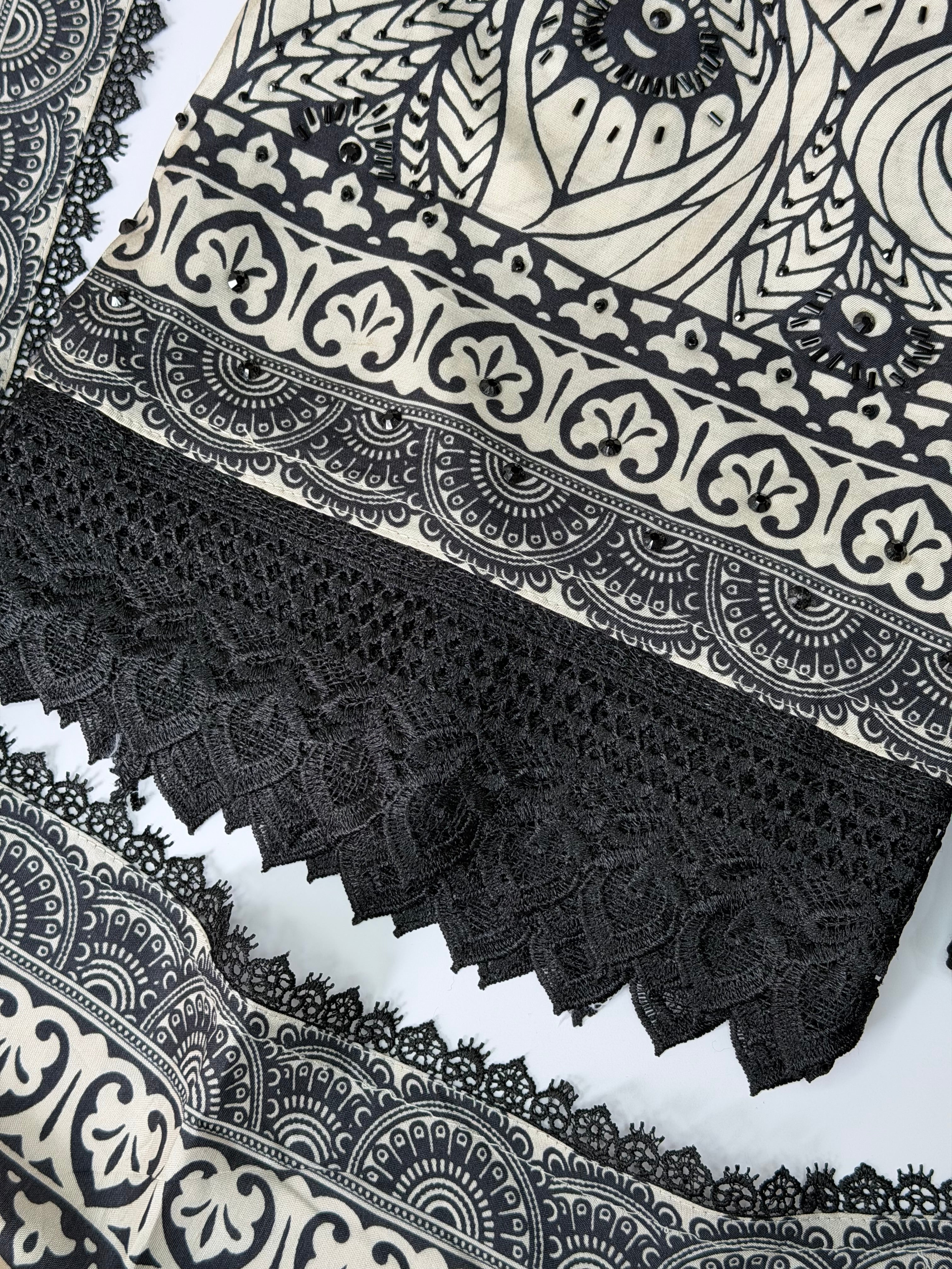 Black Ivory unstitched suit