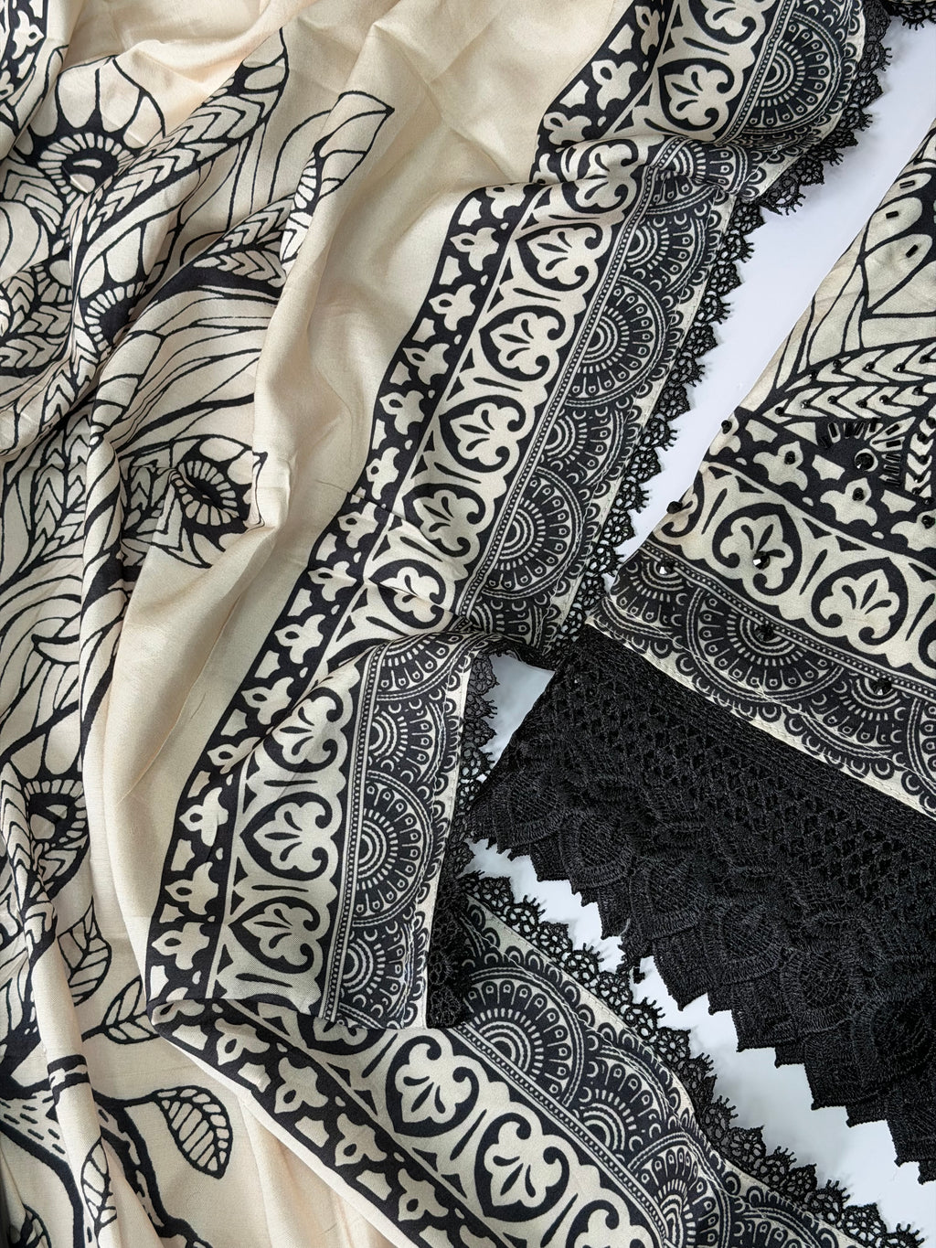 Black Ivory unstitched suit