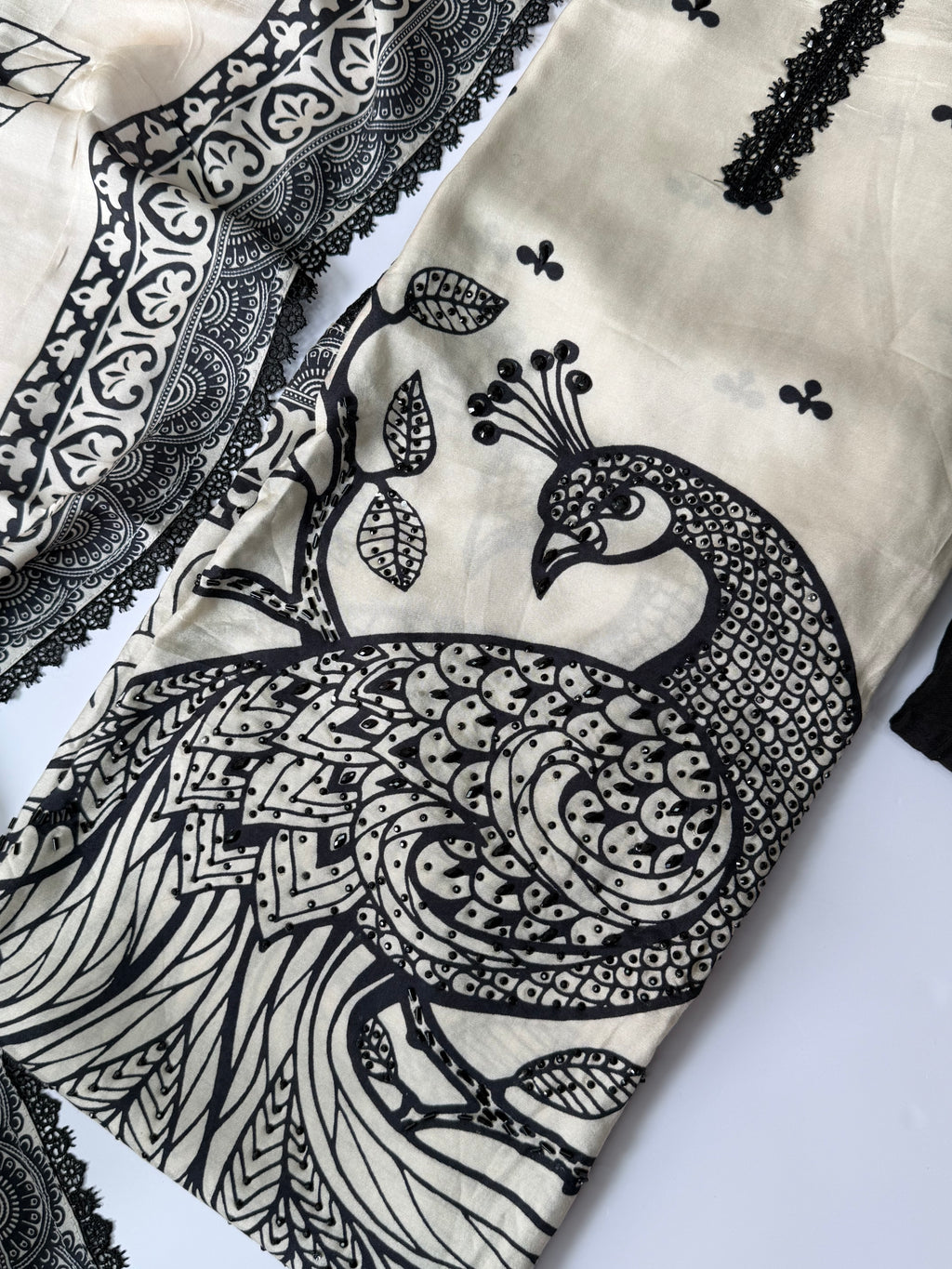 Black Ivory unstitched suit