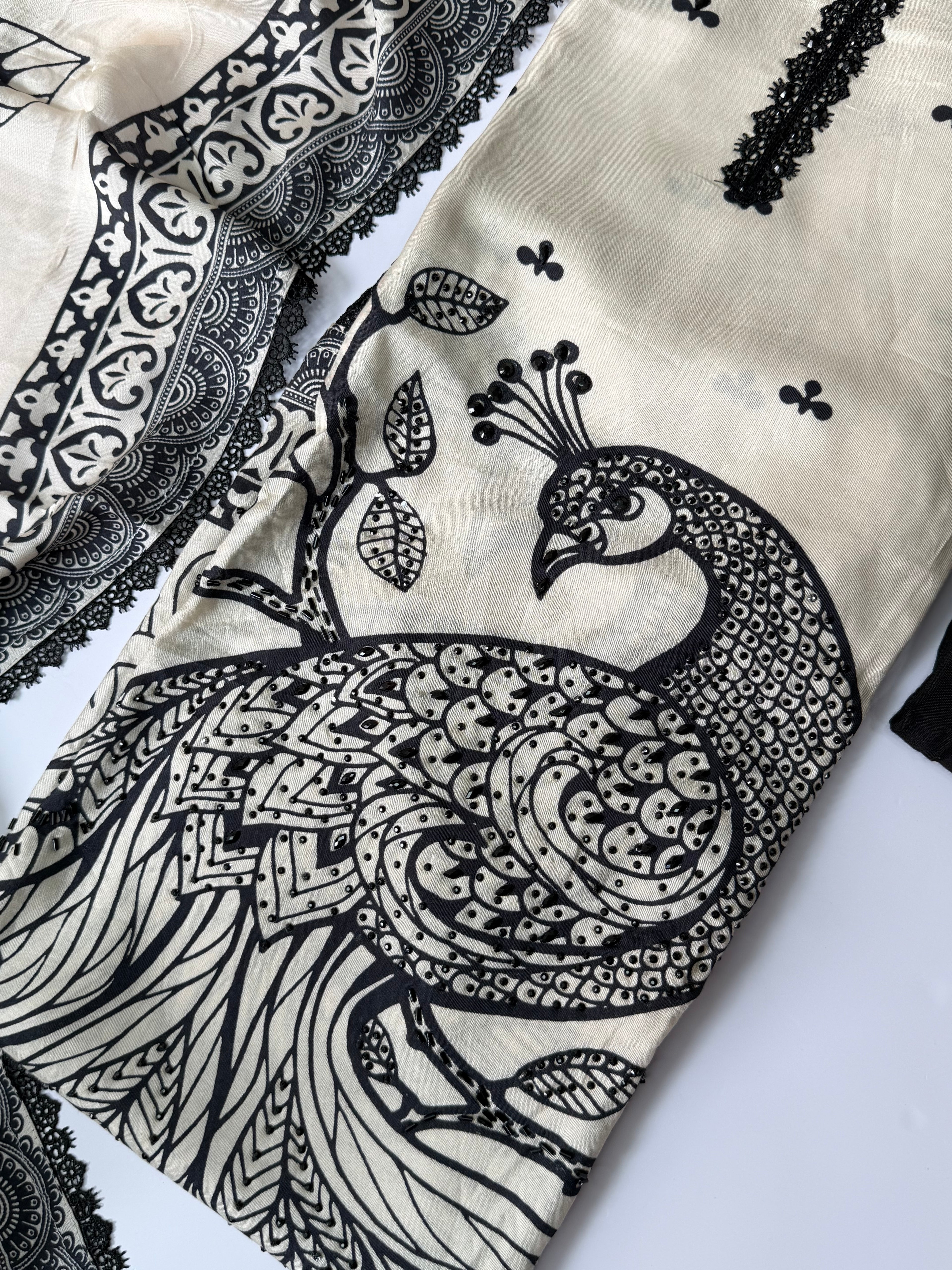 Black Ivory unstitched suit