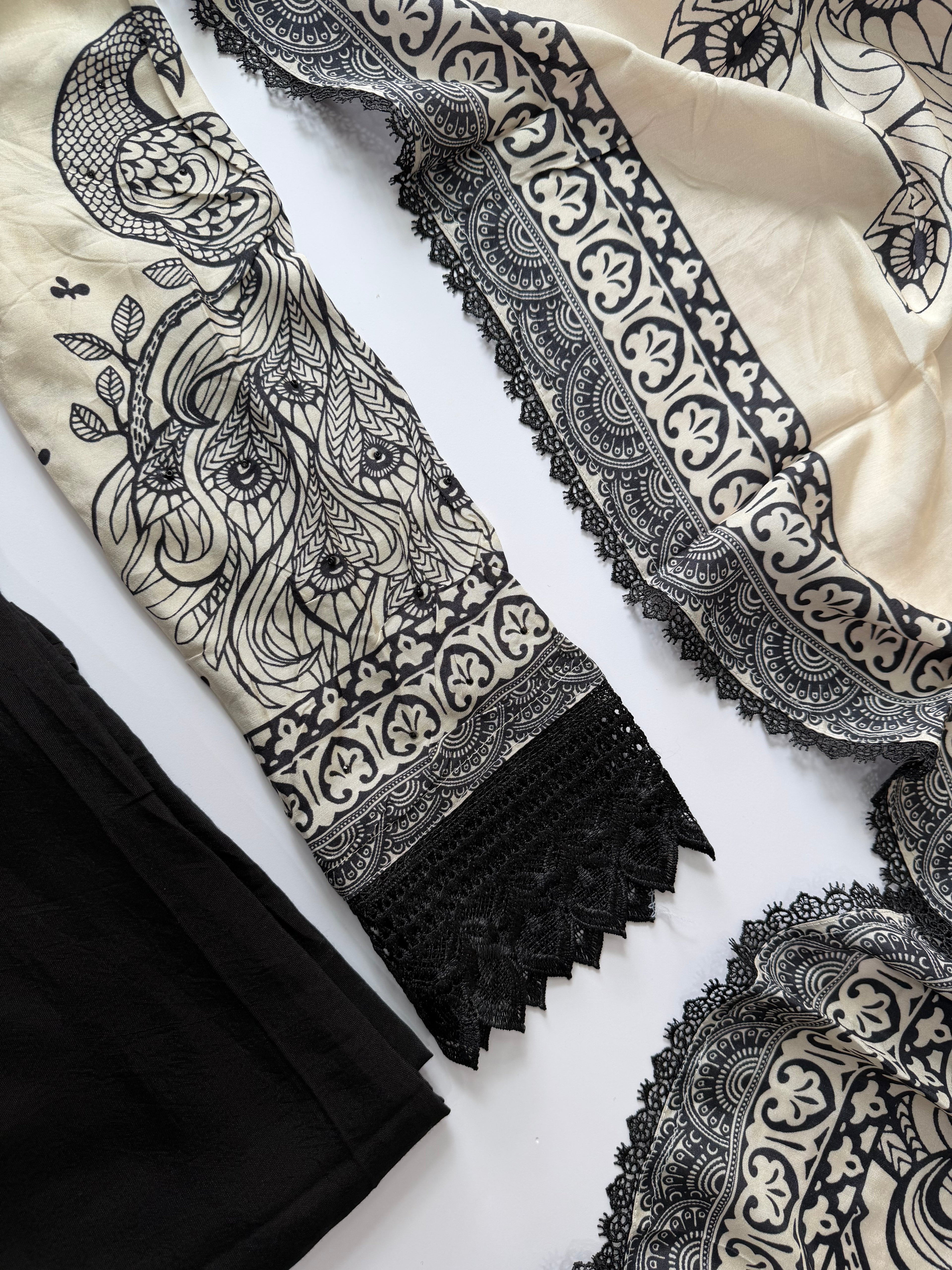 Black Ivory unstitched suit