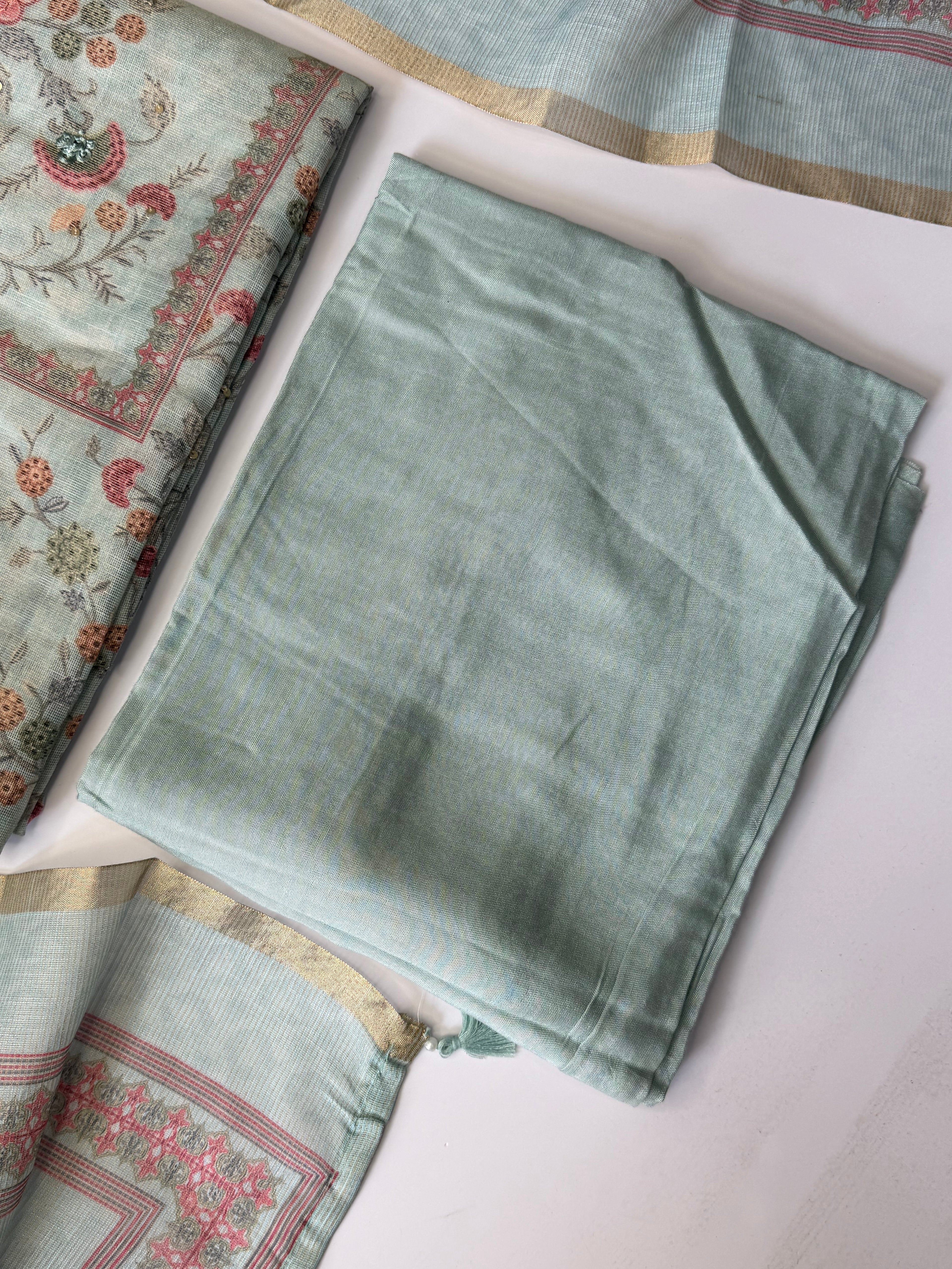 Shimmer Tissue unstitched suit