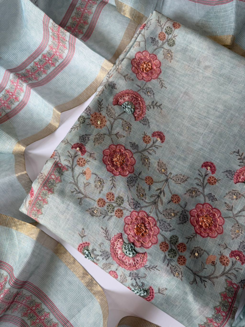 Shimmer Tissue unstitched suit