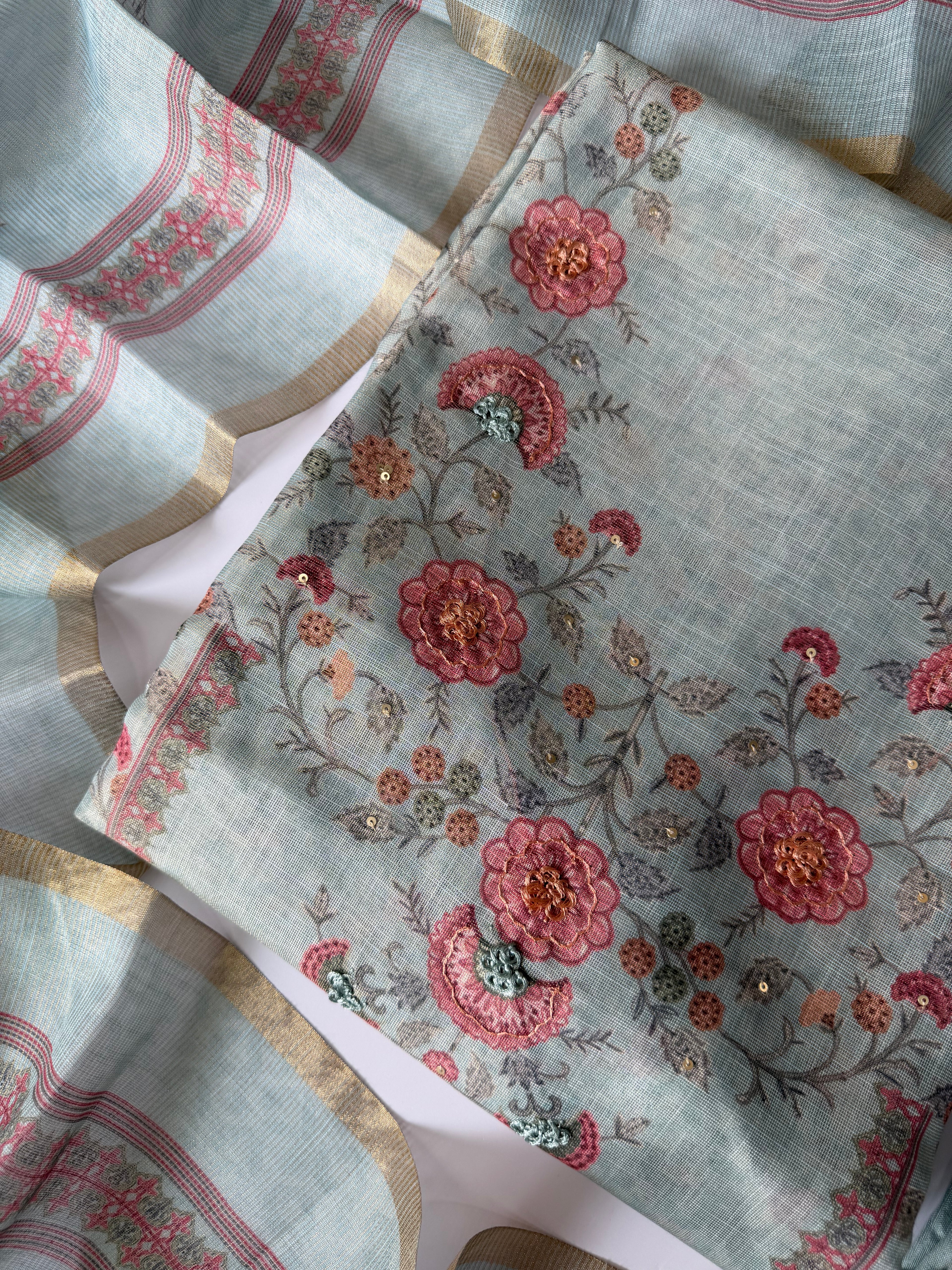 Shimmer Tissue unstitched suit