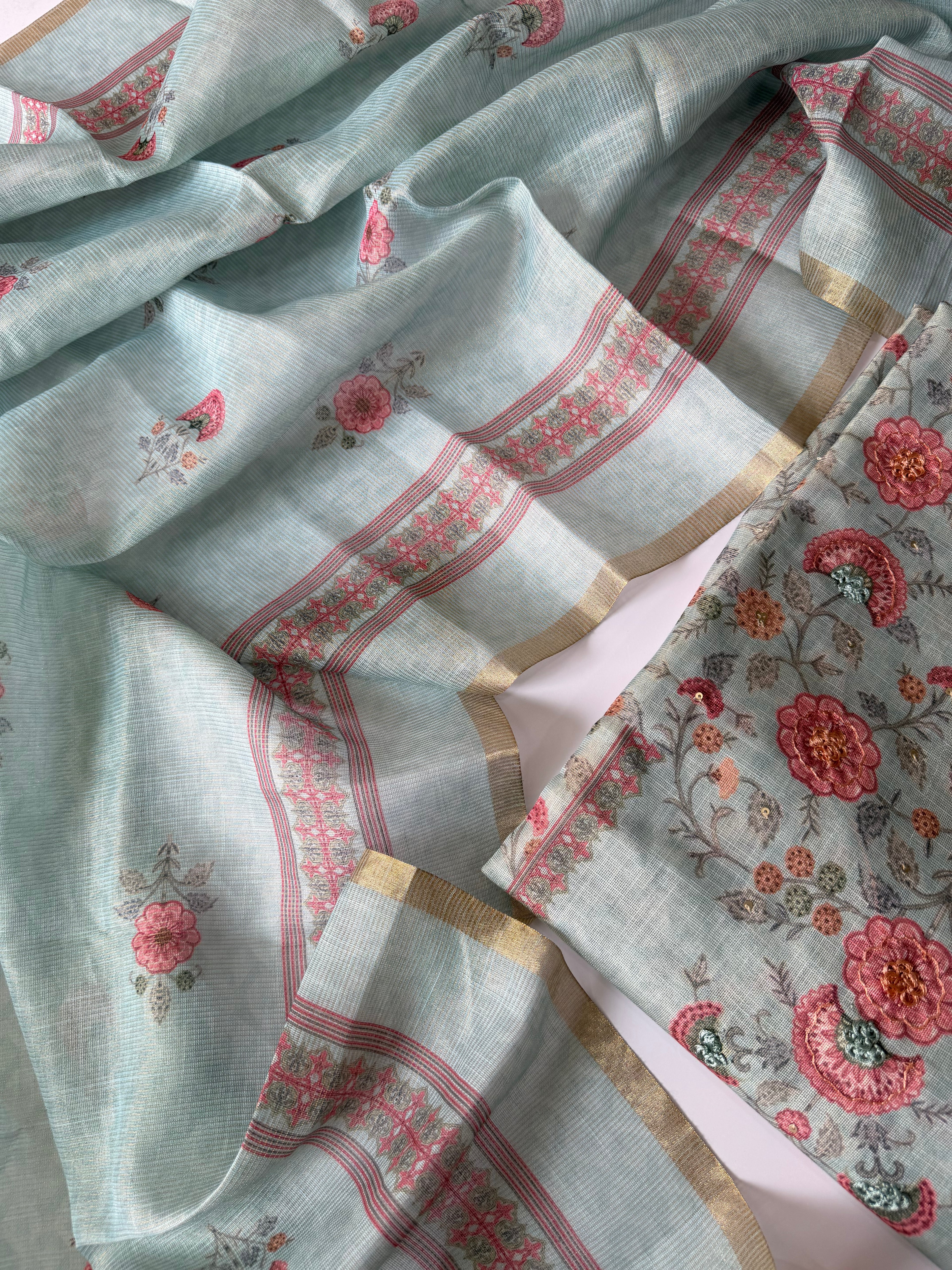 Shimmer Tissue unstitched suit