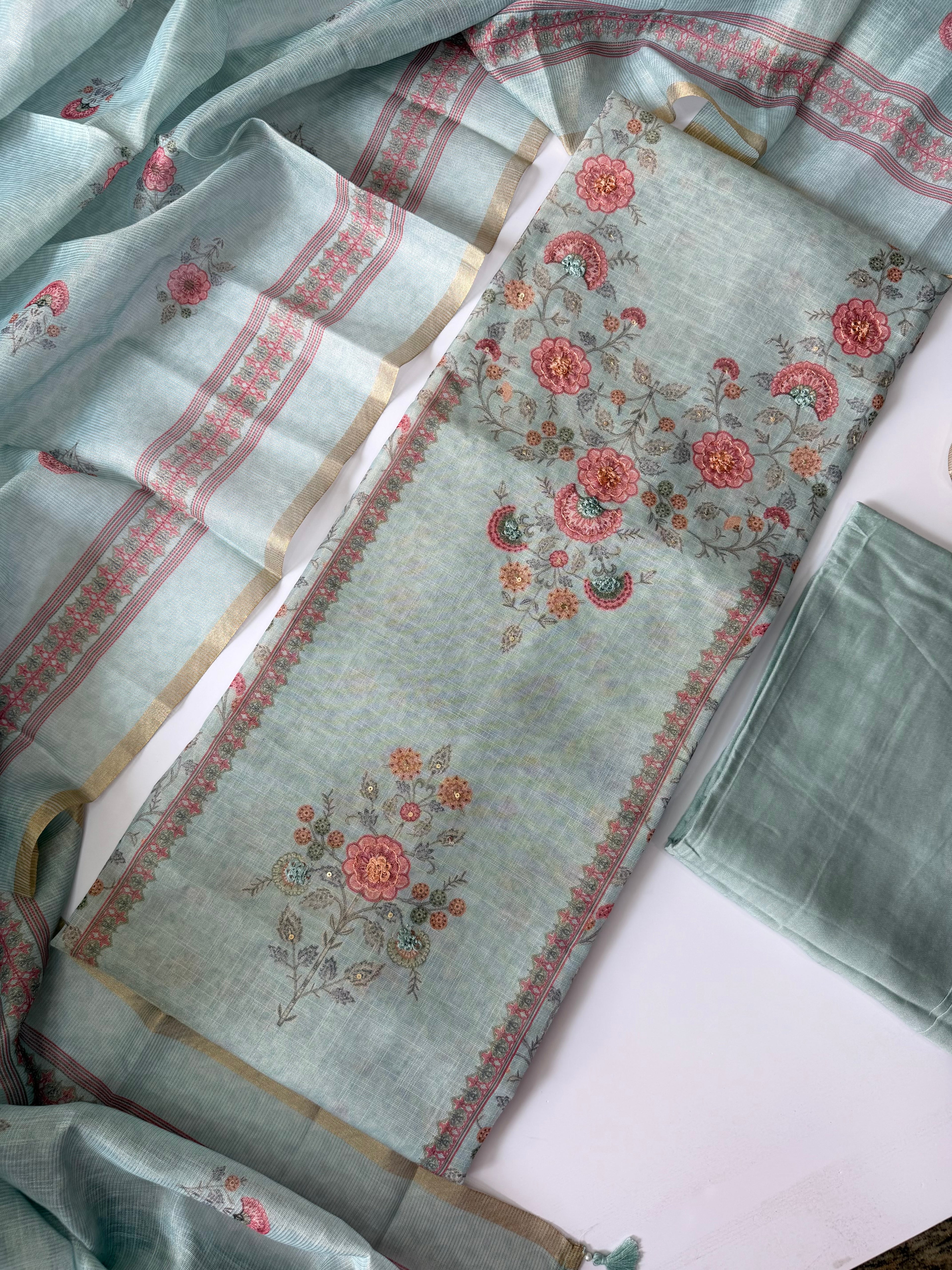 Shimmer Tissue unstitched suit