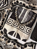 Monochrome modal unstitched suit