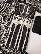 Monochrome modal unstitched suit