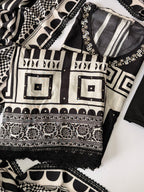 Monochrome modal unstitched suit