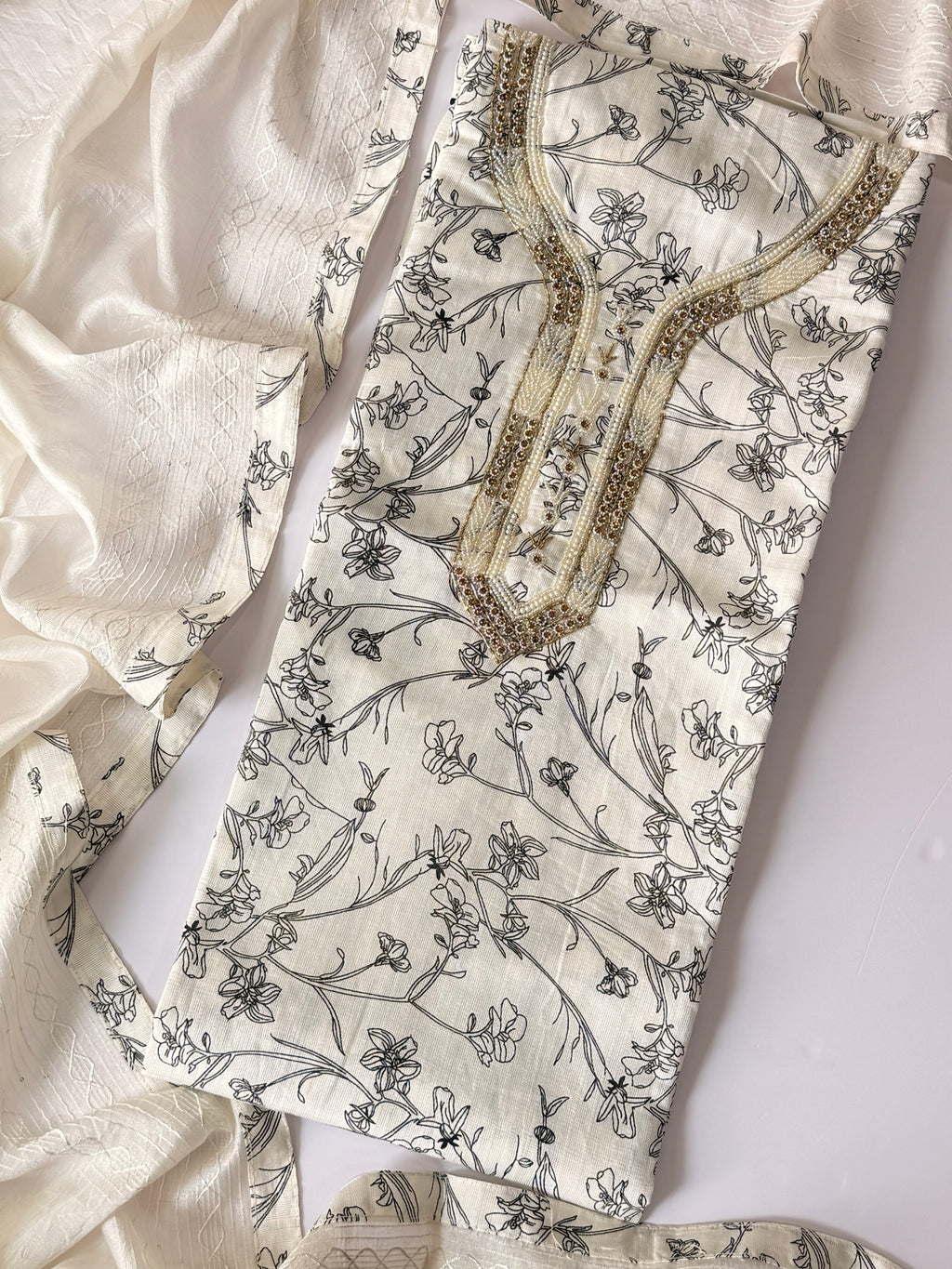 Modal unstitched suit