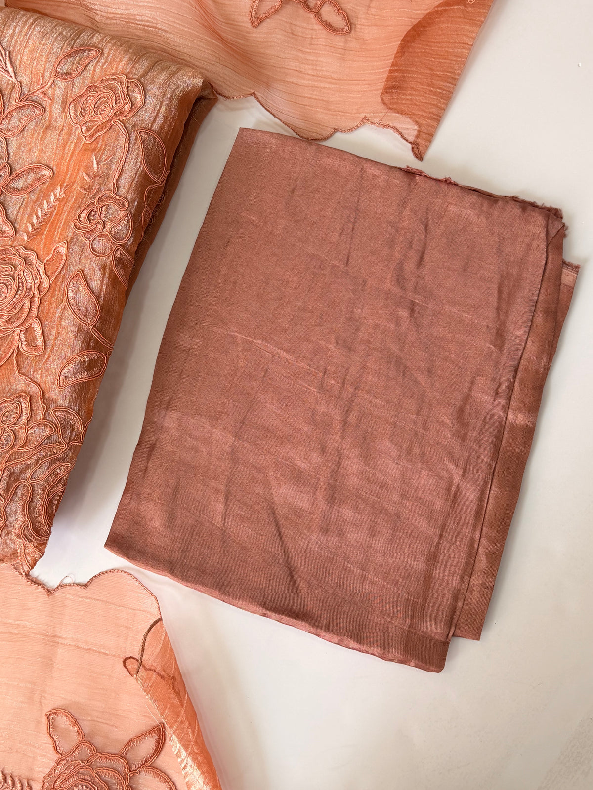 Orange crush unstitched suit