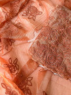 Orange crush unstitched suit