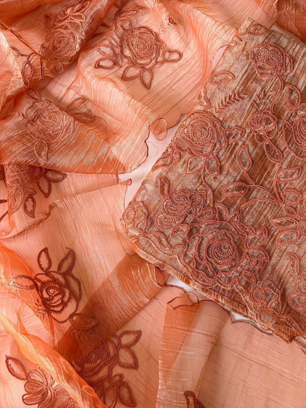Orange crush unstitched suit