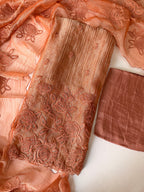 Orange crush unstitched suit