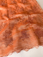 Orange crush unstitched suit