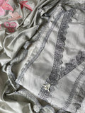 Mist Grey Modal Unstitched Suit