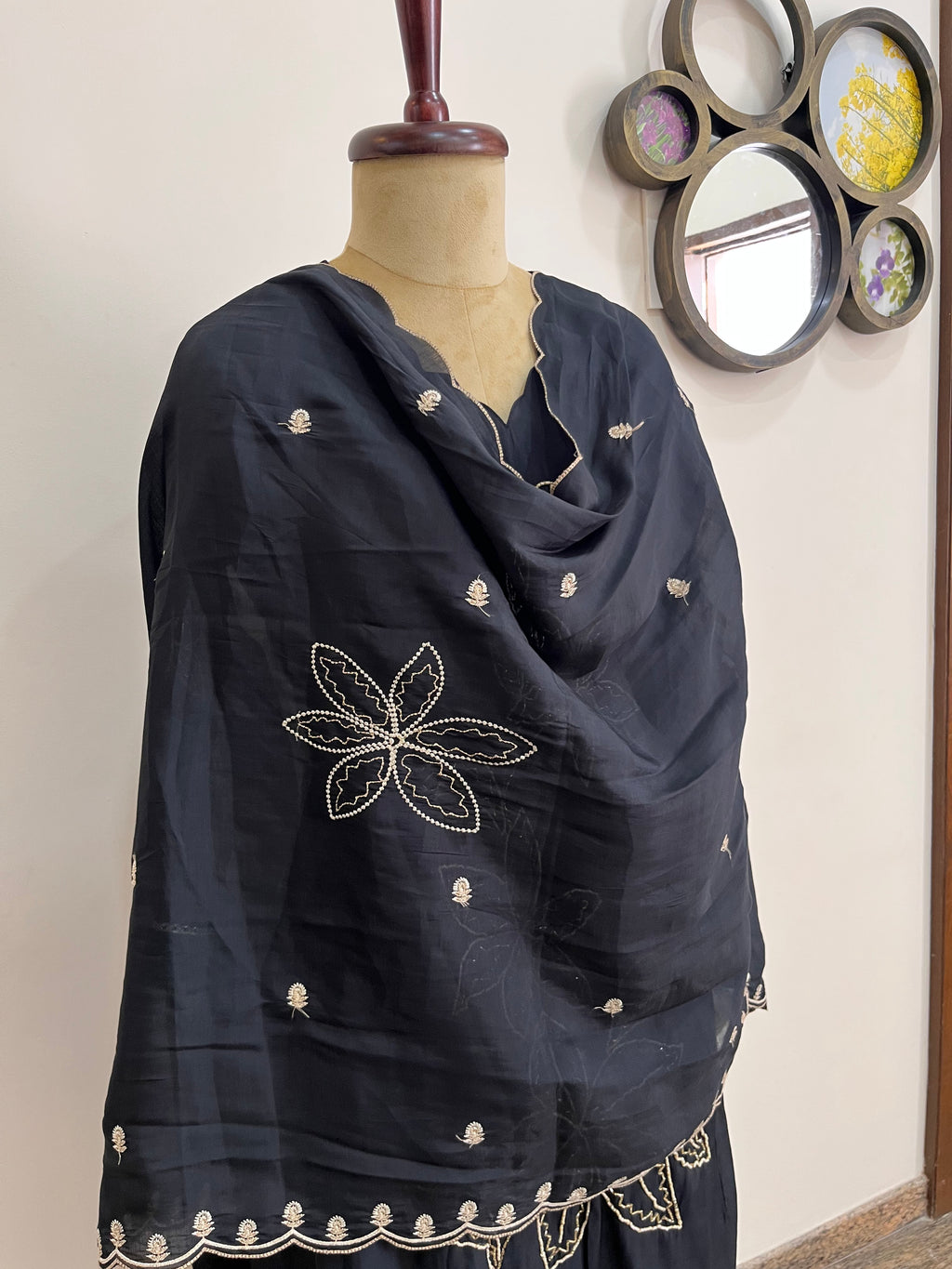 Midnight Bloom 3-Piece Salwar Suit