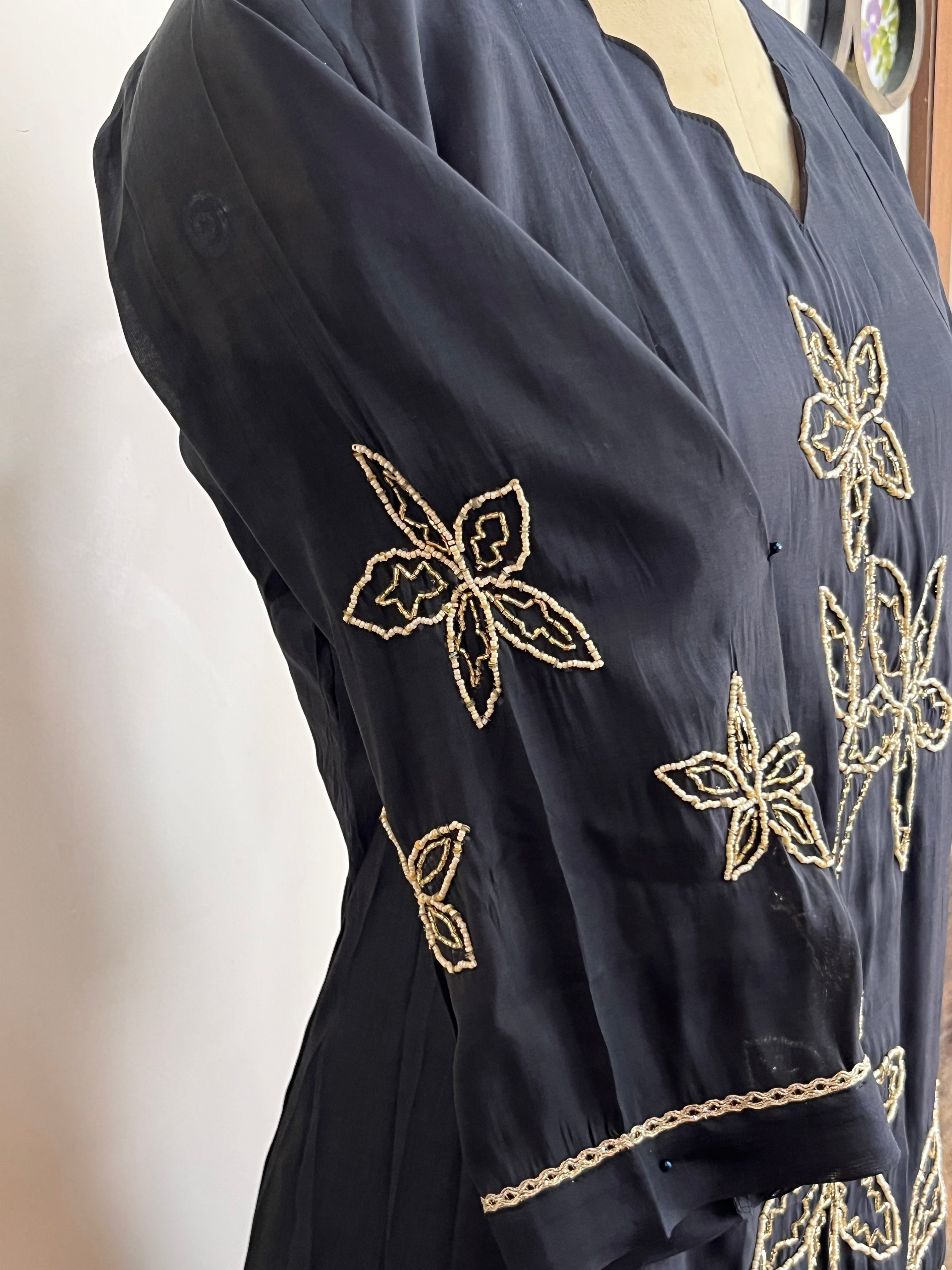 Midnight Bloom 3-Piece Salwar Suit