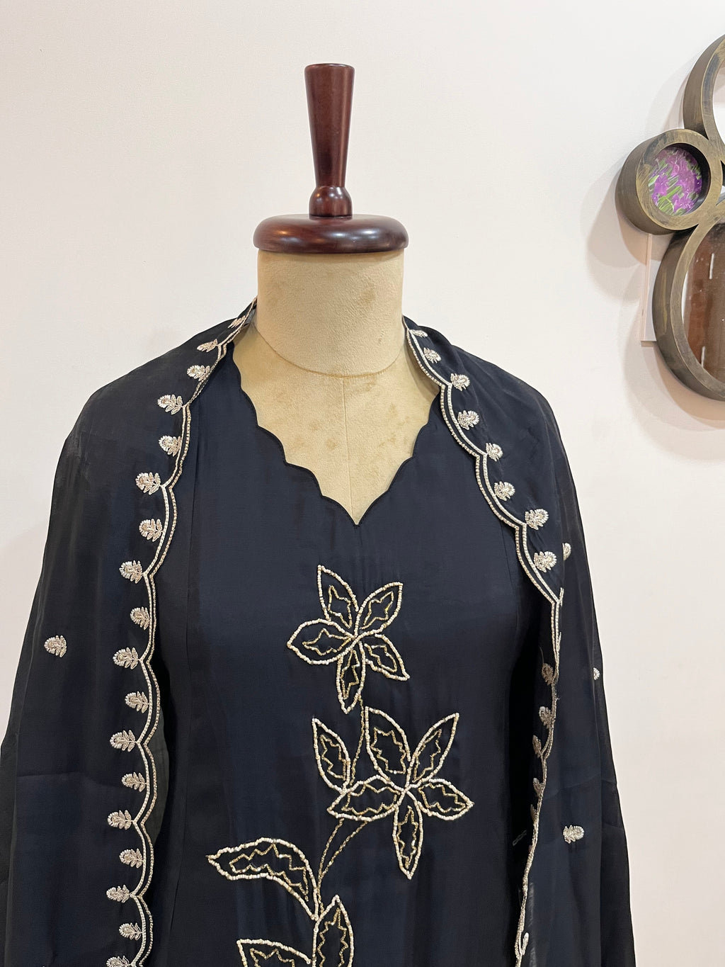 Midnight Bloom 3-Piece Salwar Suit