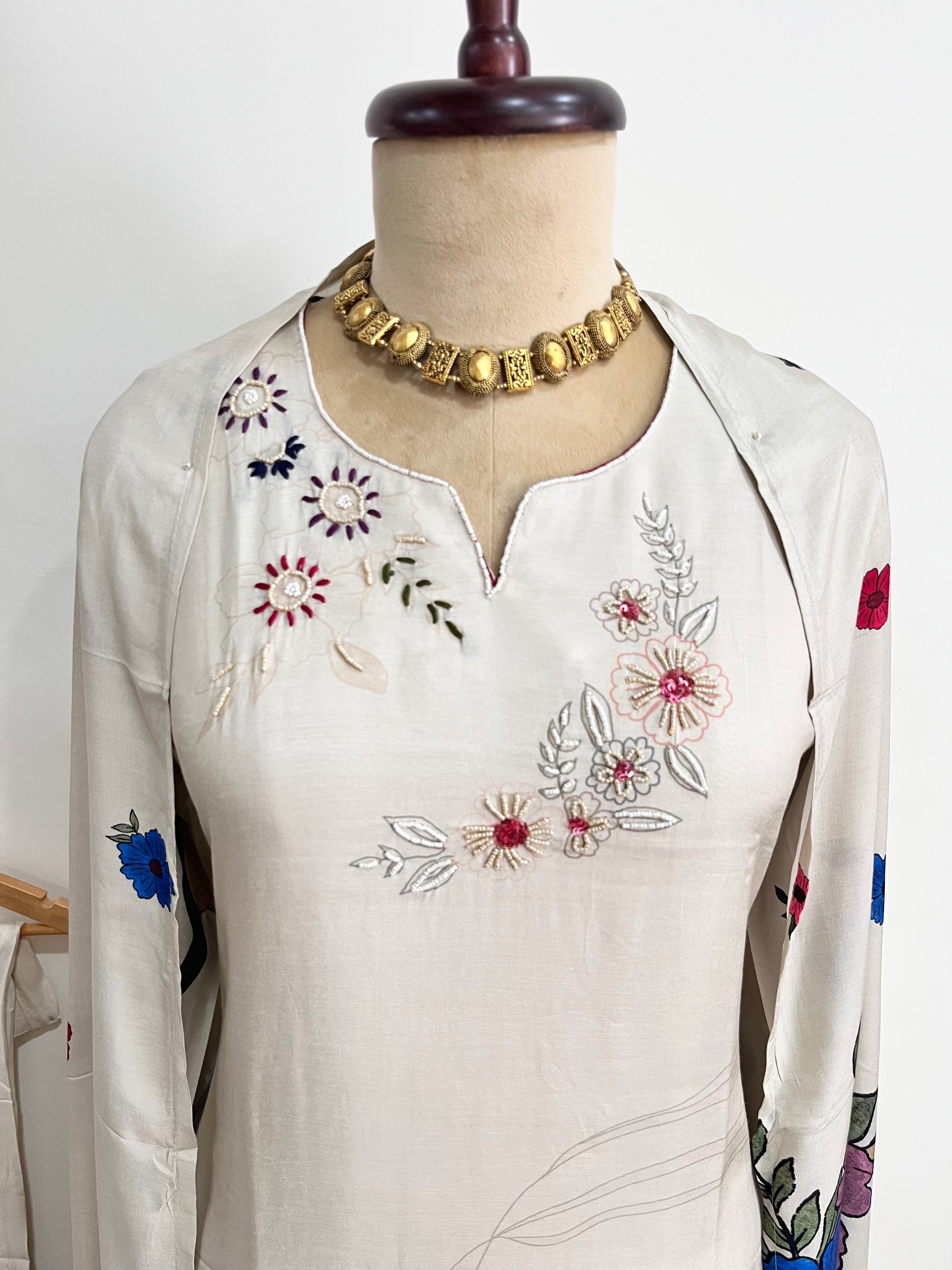 Ivory Bloom 3-Piece Suit