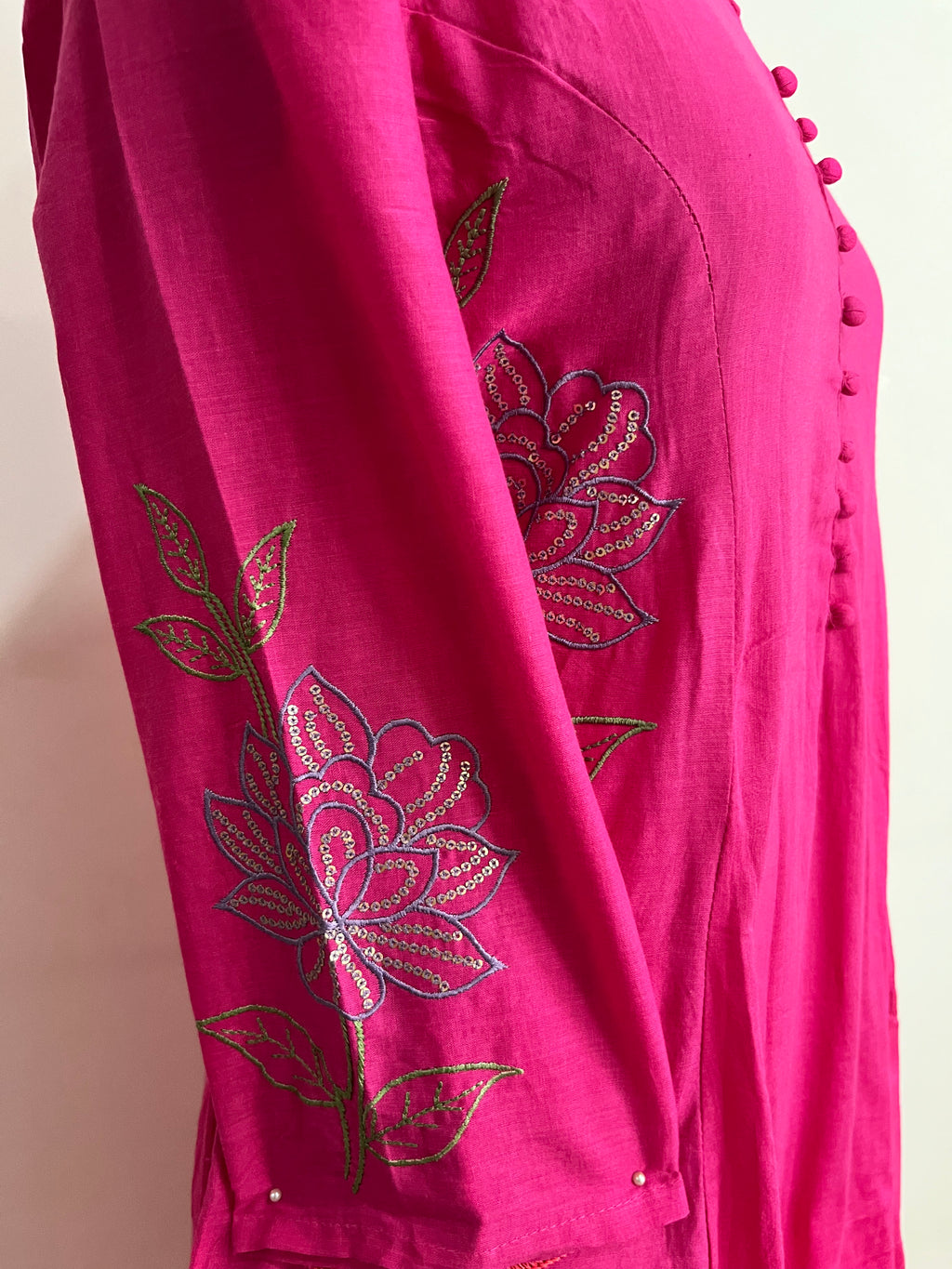 Pink Mul Cotton Suit