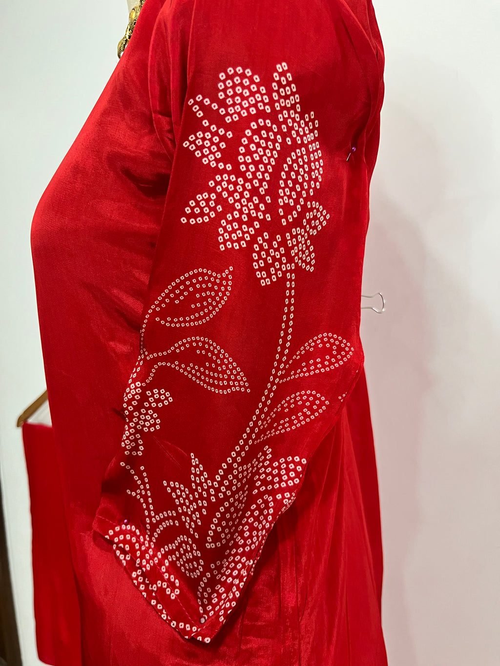 Chilli Red Muslin 3-Piece Suit