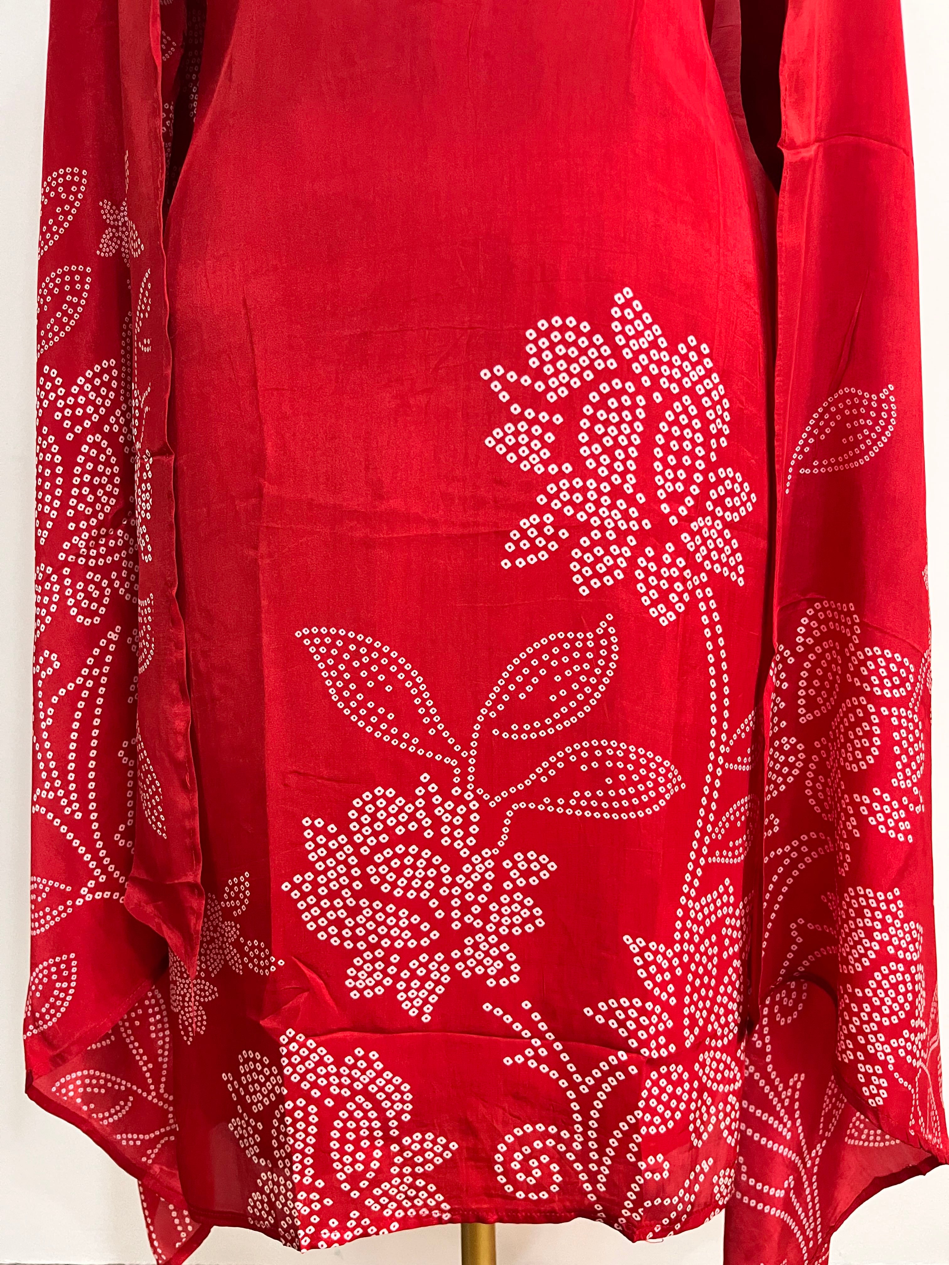 Chilli Red Muslin 3-Piece Suit