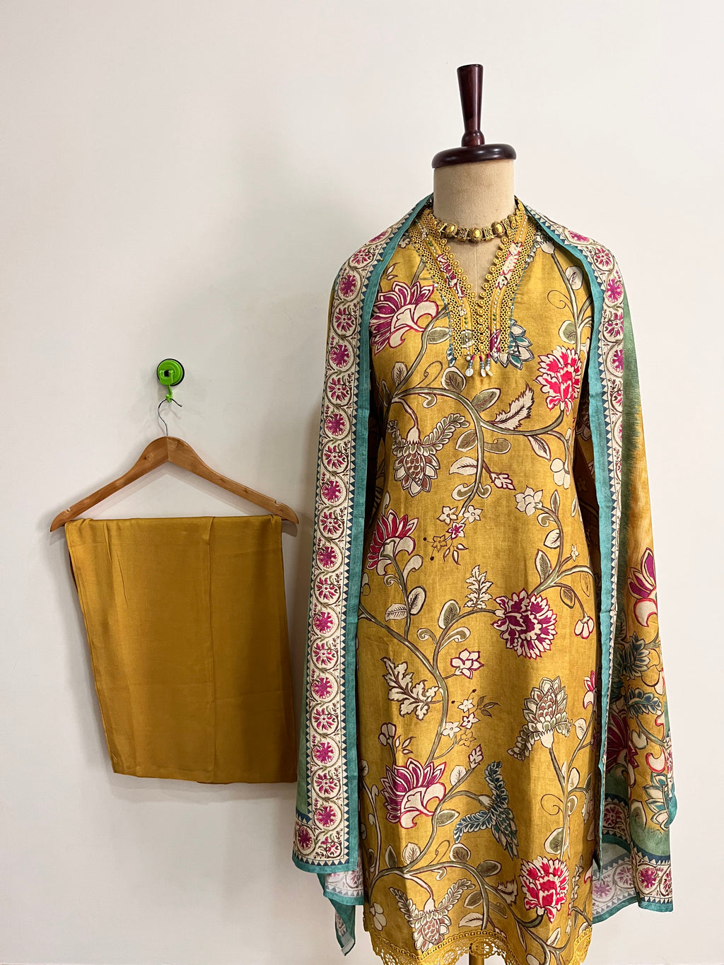 Linen Floral Suit