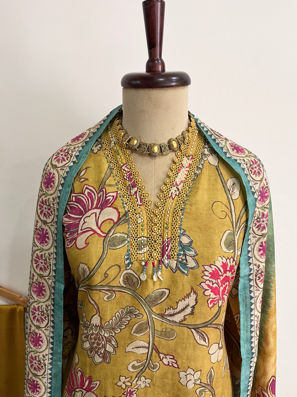 Linen Floral Suit