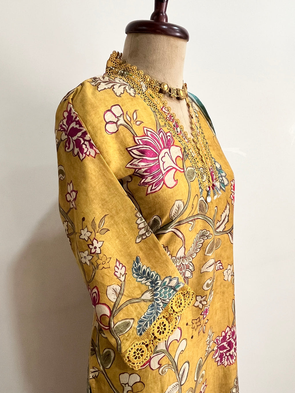 Linen Floral Suit