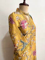 Linen Floral Suit