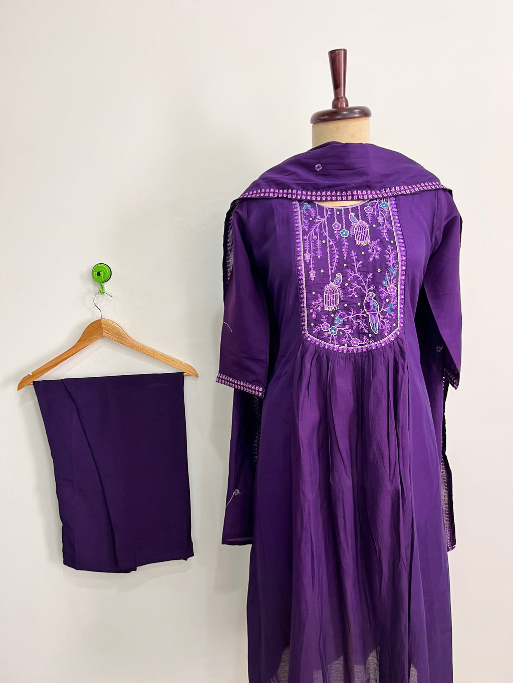 Orchid Mul Chanderi Suit