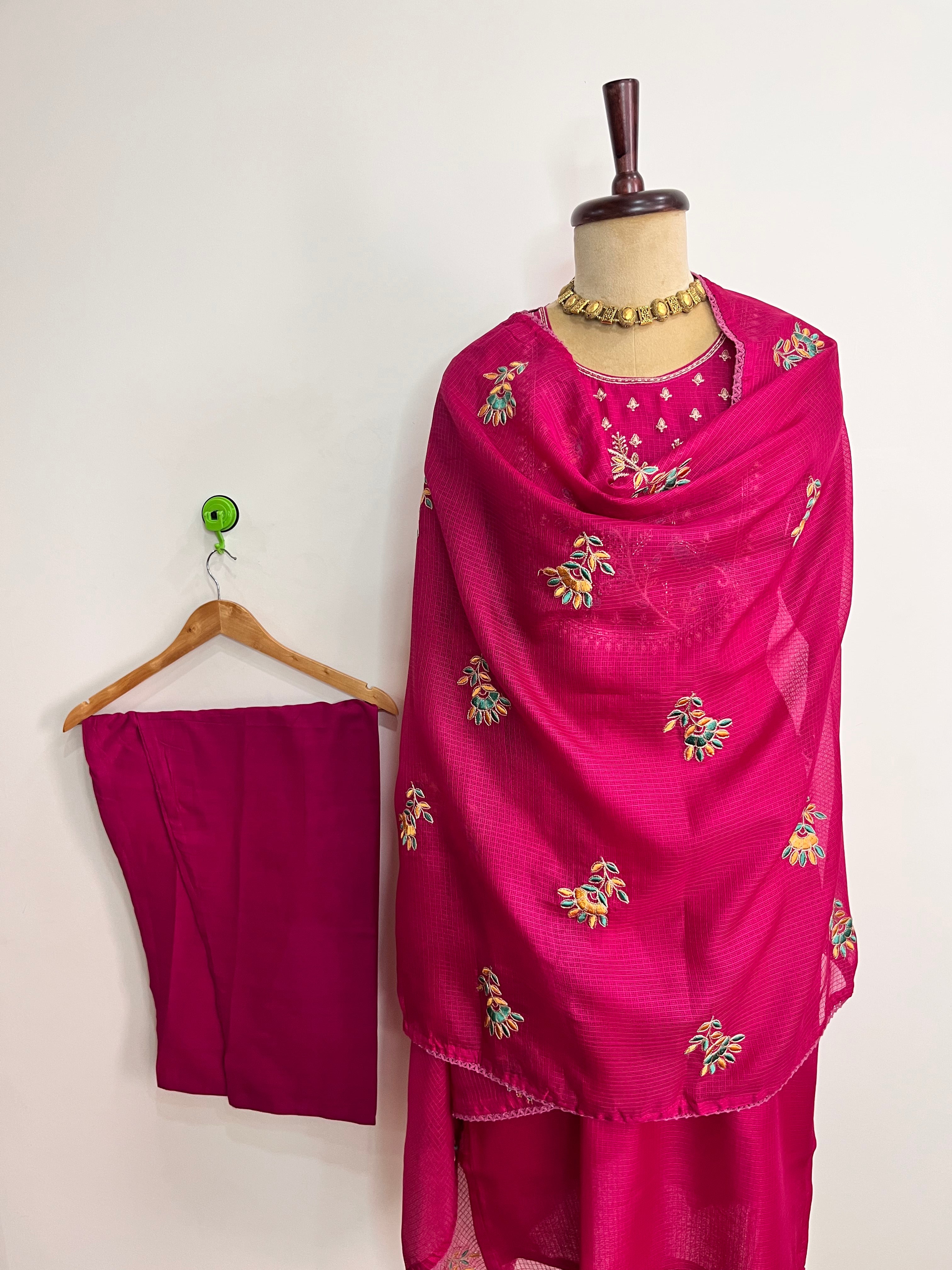 Classic Pink Kota 3-Piece Suit