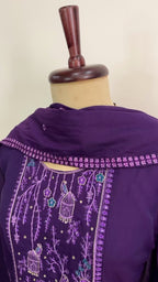 Orchid Mul Chanderi Suit